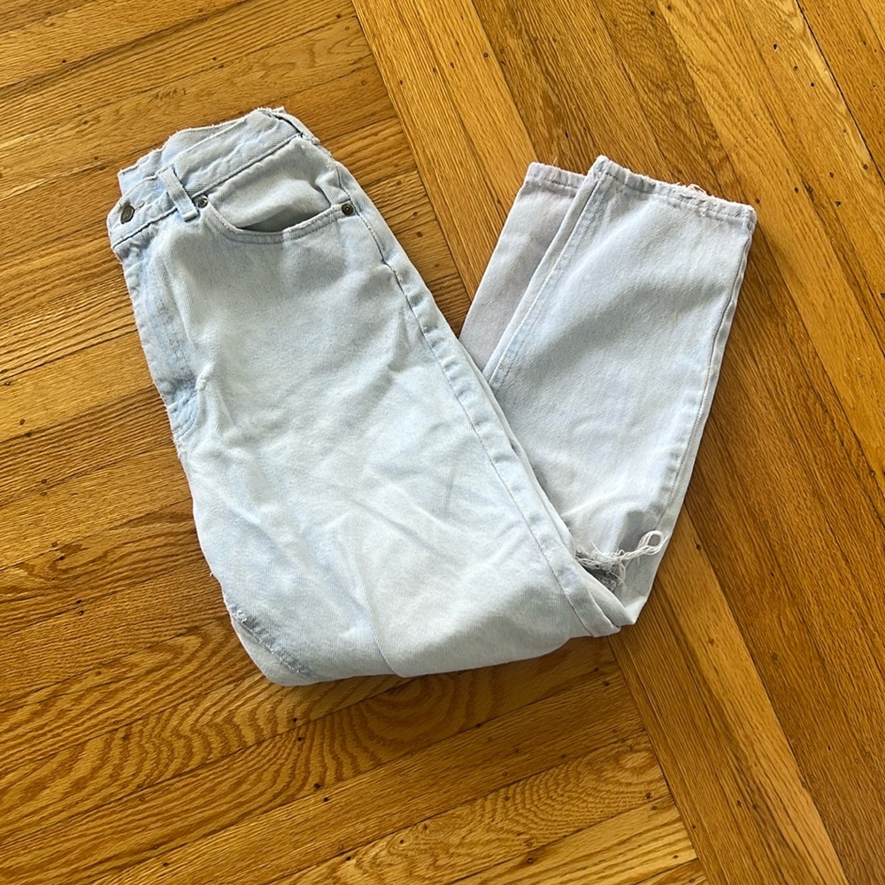 Lee Faded Blue Jeans